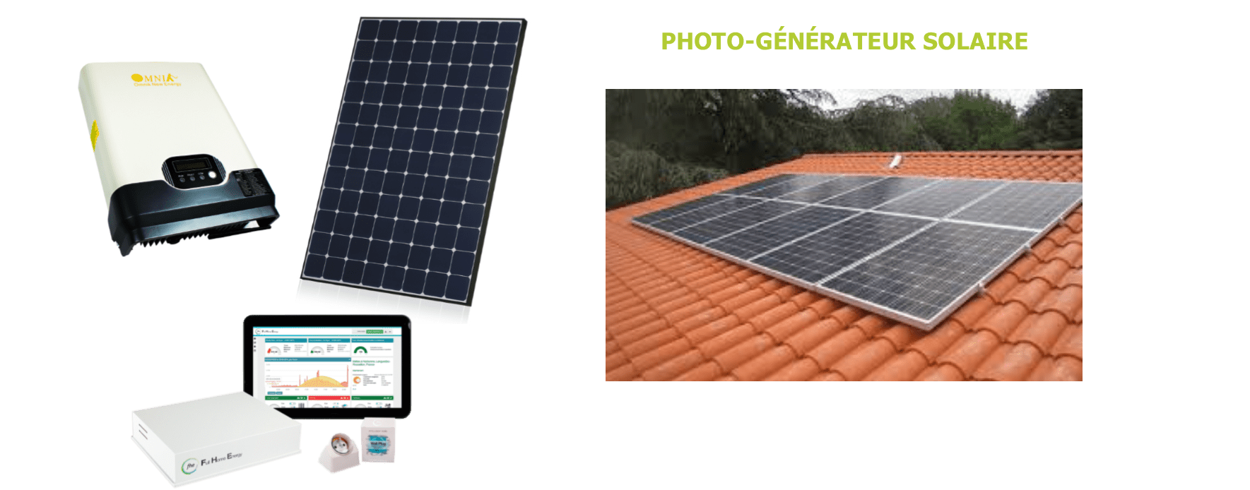 Matériel de gestion de production d'énergie solaire