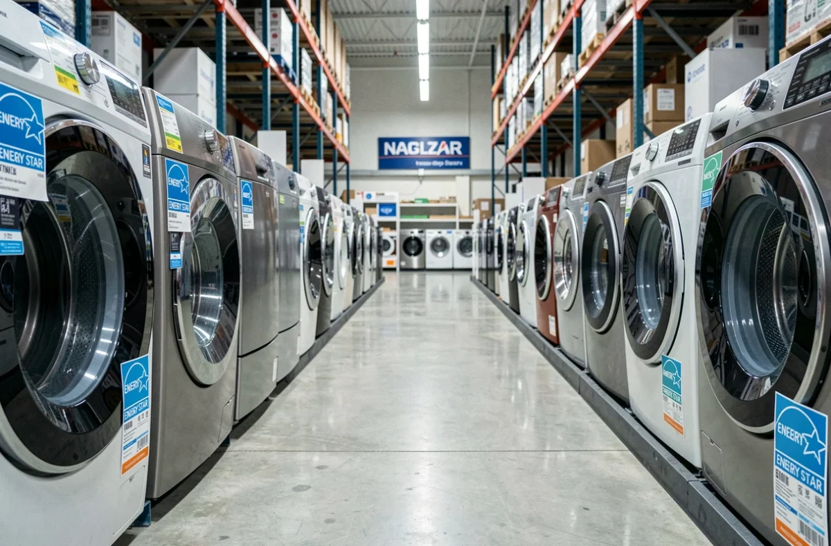 Rayon d'électroménager en magasin avec des appareils portant la certification ENERGY STAR